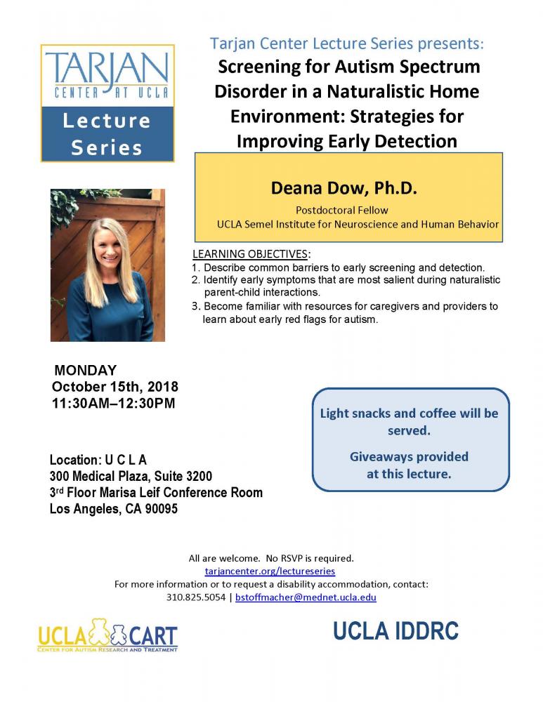 Deana Dow lecture flyer