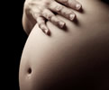 Abdomen of pregnant woman
