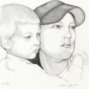 My Dad is a pencil drawing of my son and my grandson.  