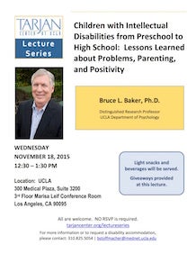 November Bruce Baker lecture flyer