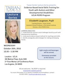 Laugeson lecture flyer
