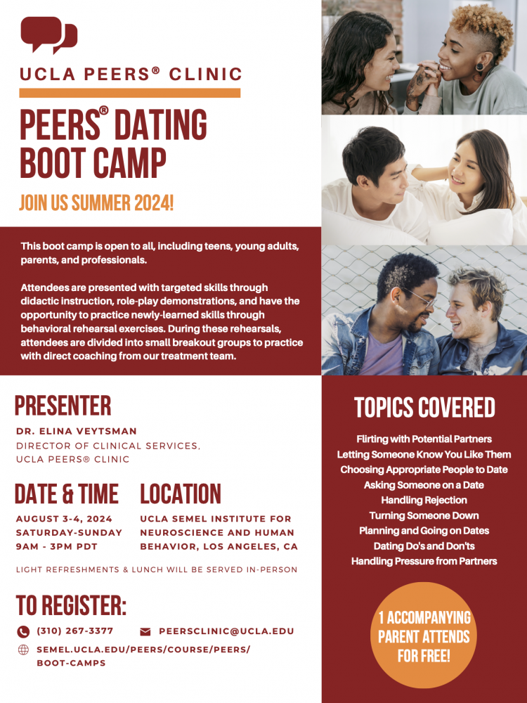 PEERS® Bully Proofing Boot Camp  Semel Institute for Neuroscience and  Human Behavior